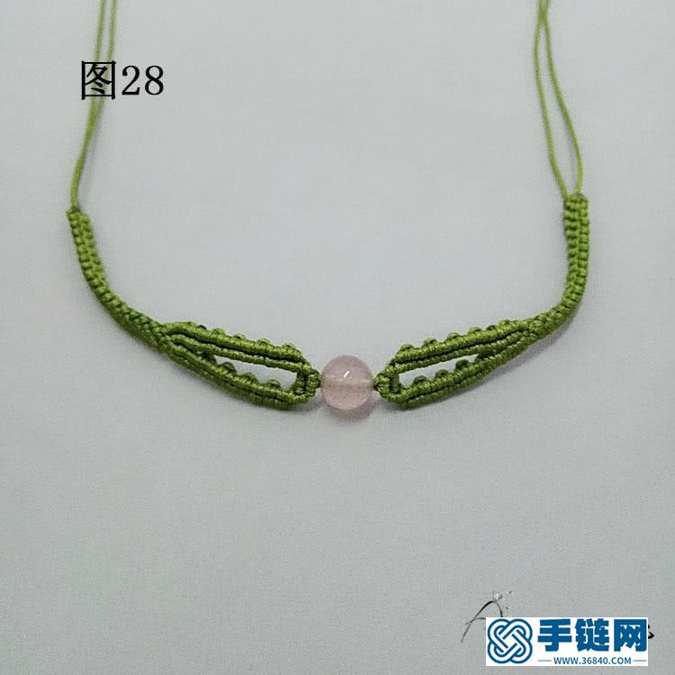 手工編繩手鏈教程，個性假面狐貍造型手繩做法
