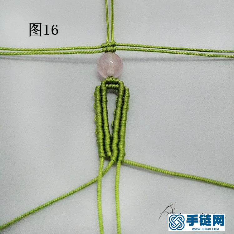 手工編繩手鏈教程，個性假面狐貍造型手繩做法