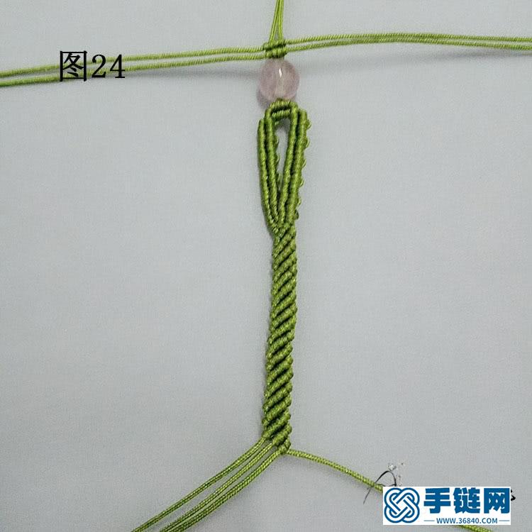 手工編繩手鏈教程，個性假面狐貍造型手繩做法