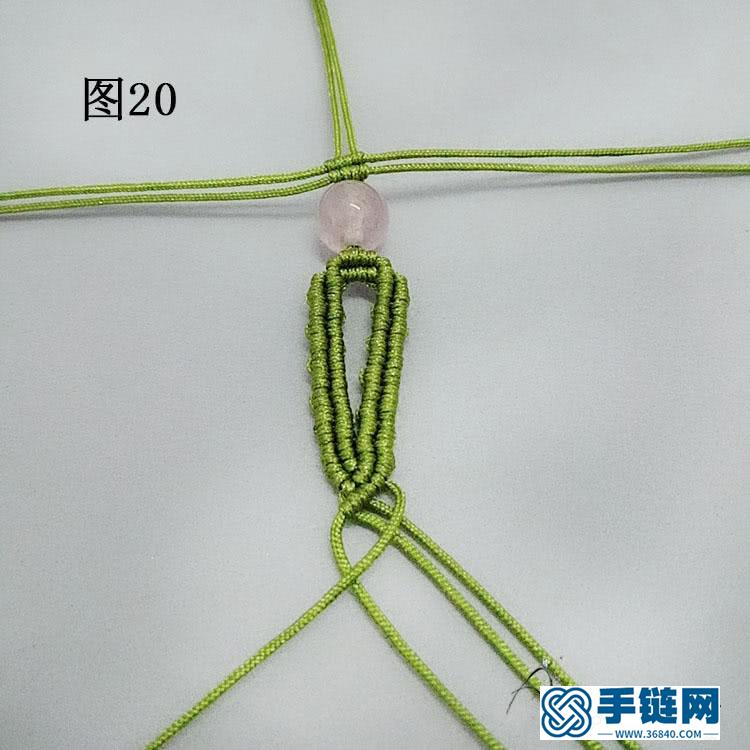 手工編繩手鏈教程，個性假面狐貍造型手繩做法