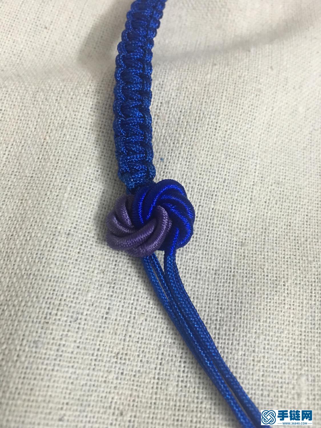 曼陀羅結手鏈編法圖解，DIY手工6瓣花的打法