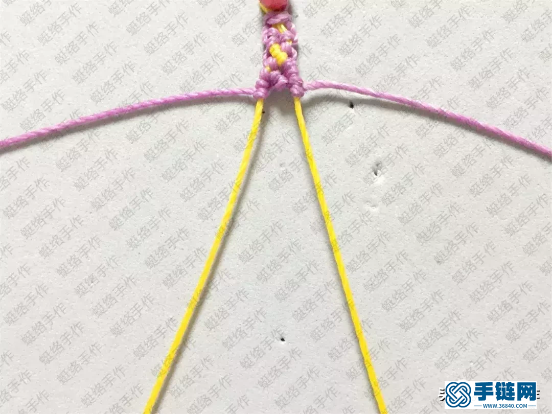 雙色手鏈編織教程