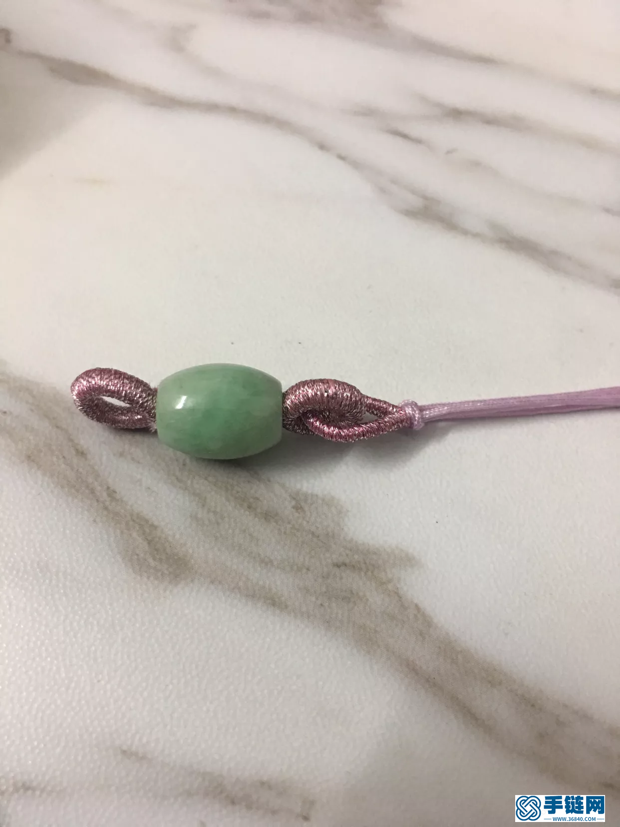 路路通項鏈繩的編法