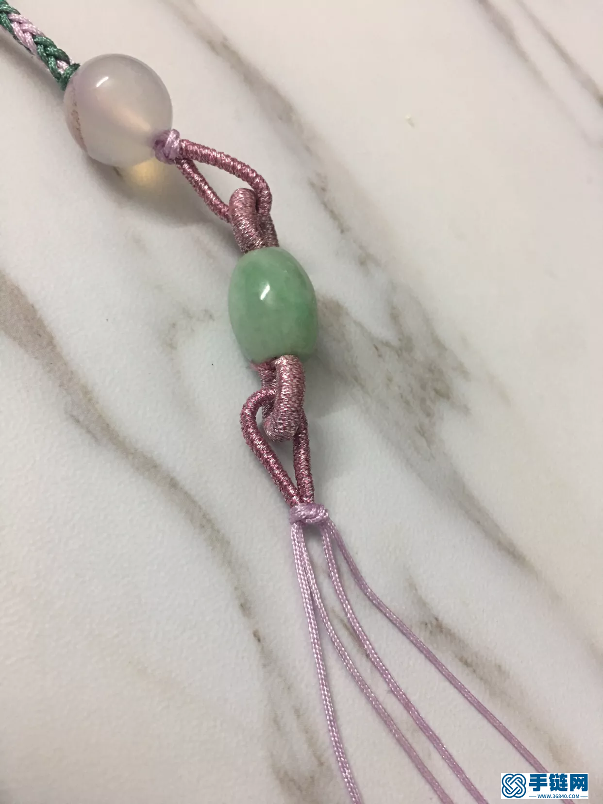 路路通項鏈繩的編法