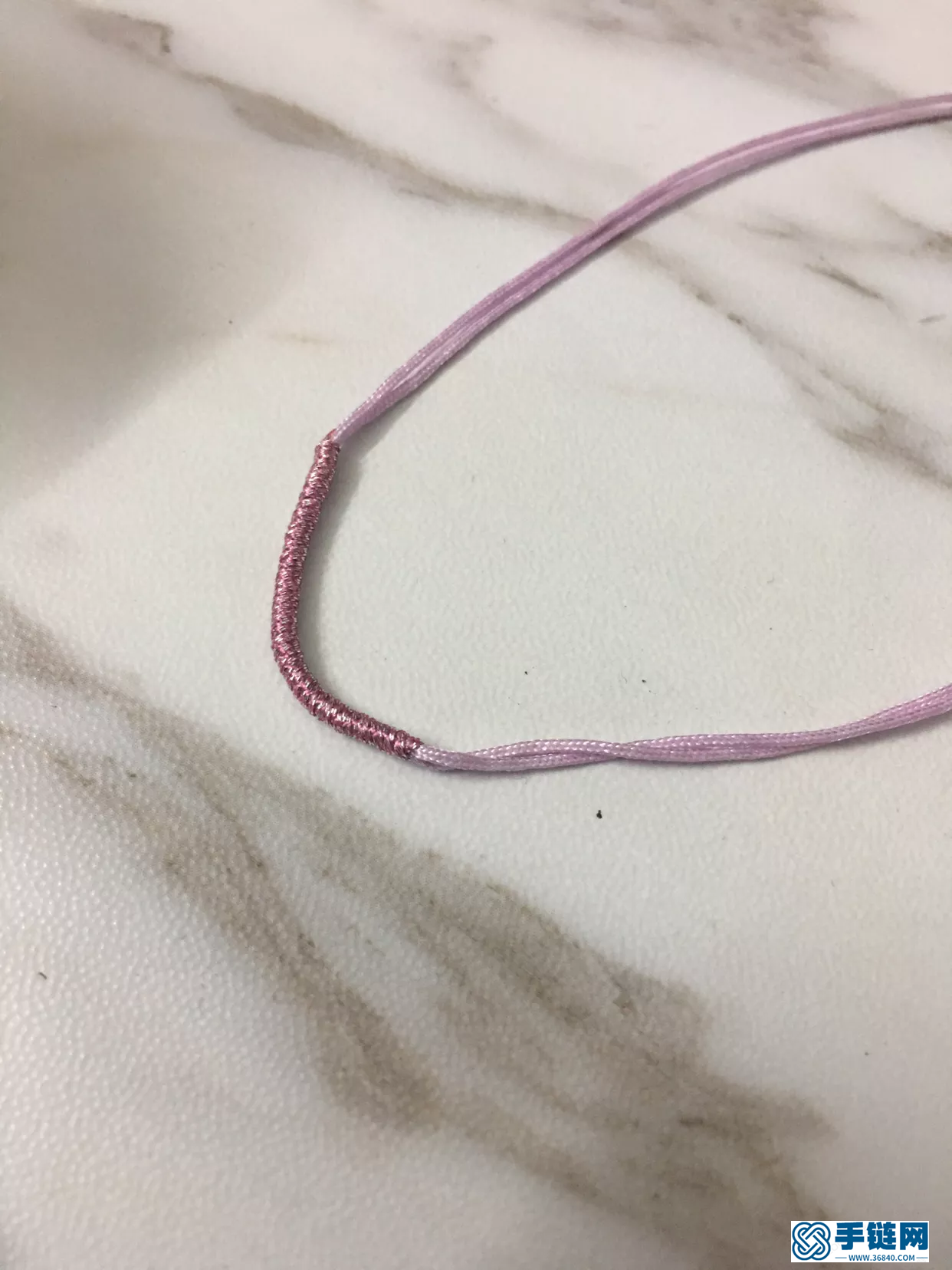路路通項鏈繩的編法