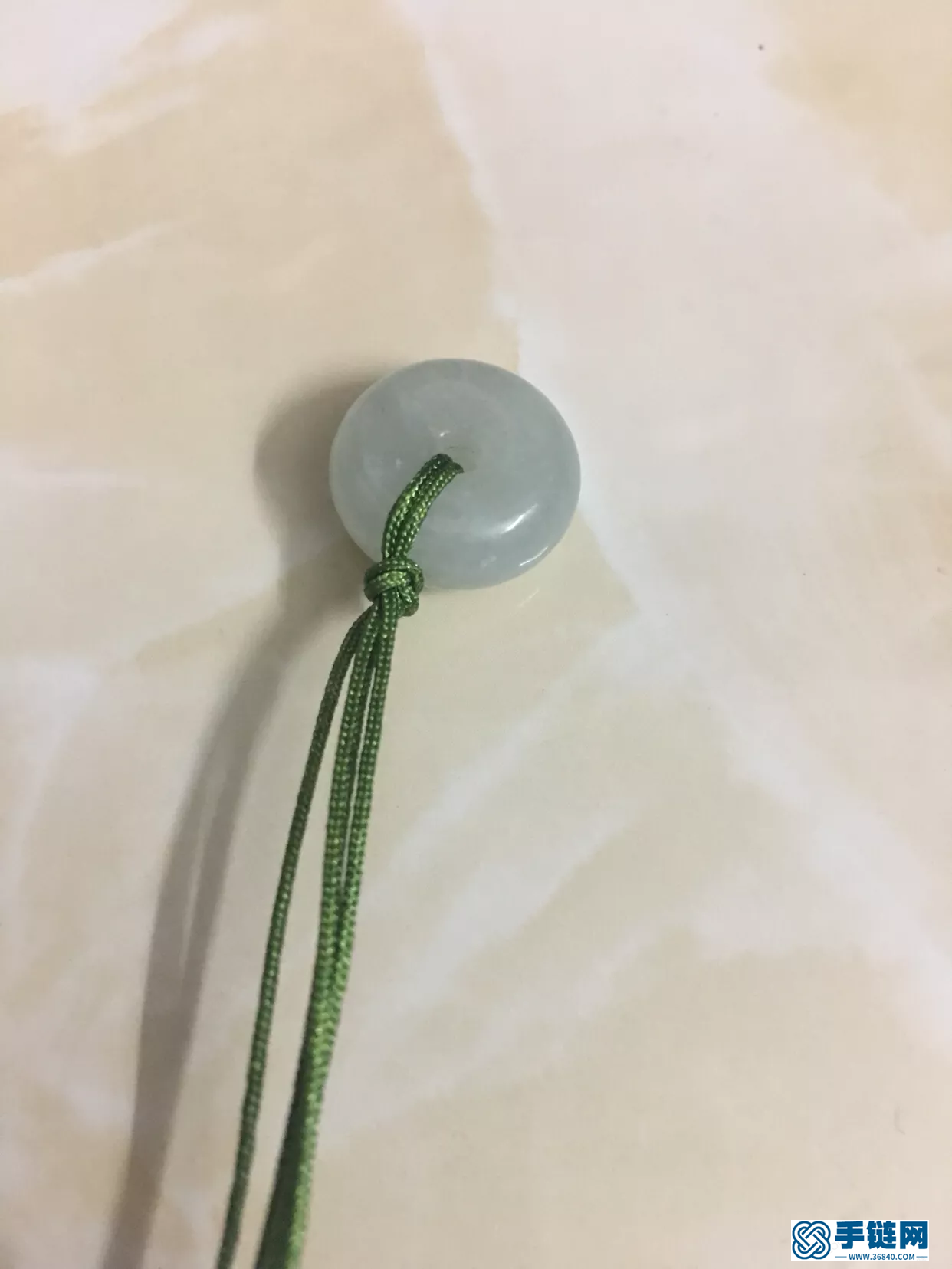 八股辮手繩編法圖解，平安扣手鏈做法步驟