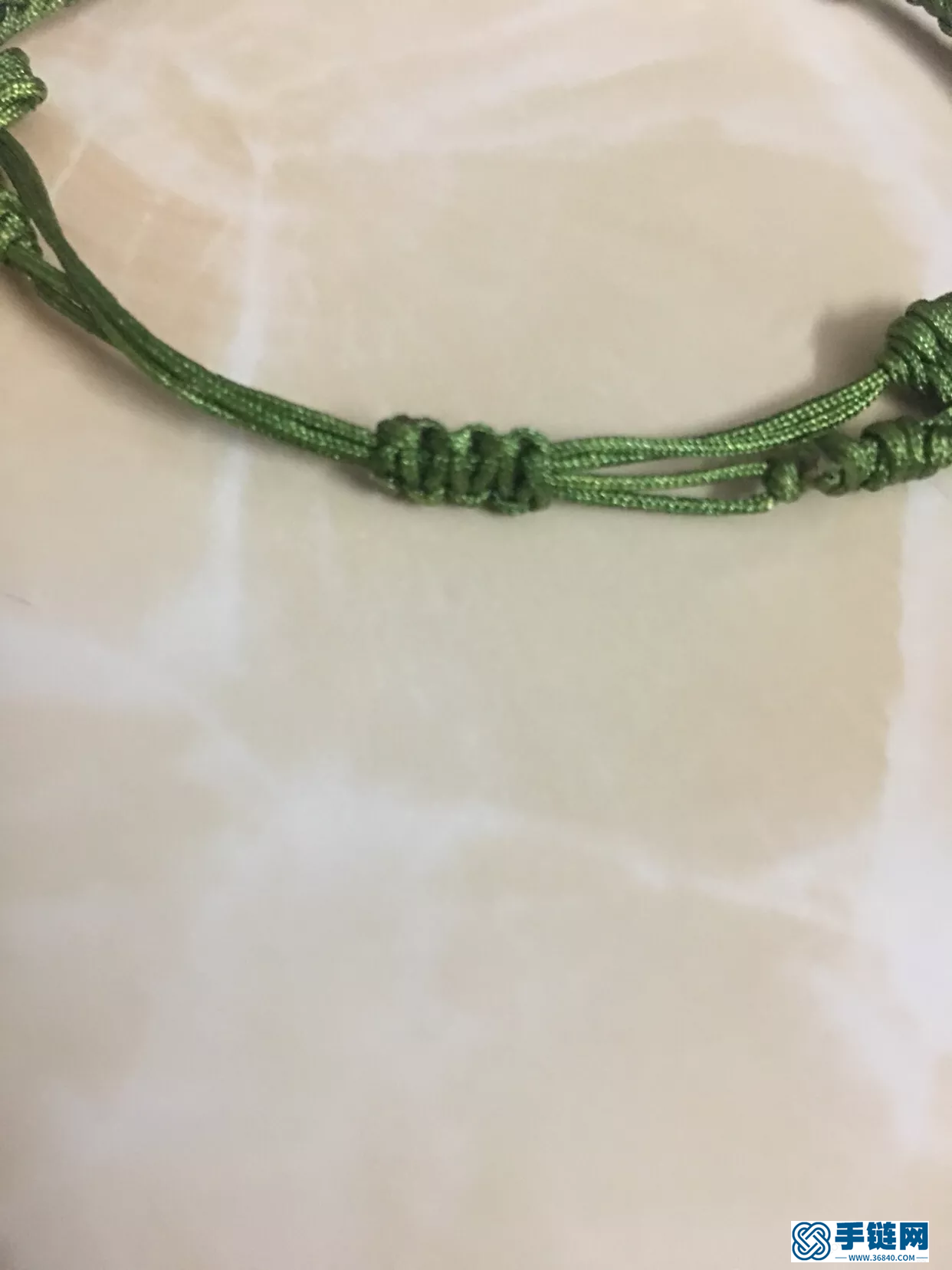 八股辮手繩編法圖解，平安扣手鏈做法步驟
