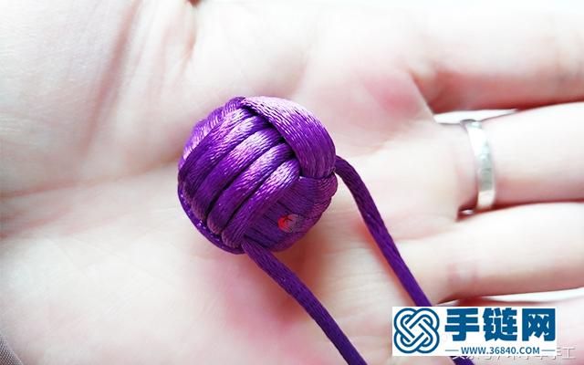 編繩小球結編織方法，球形包包小掛件詳細做法