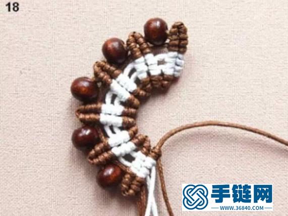 斜卷結耳環教程圖解，手工編織中國風飾品