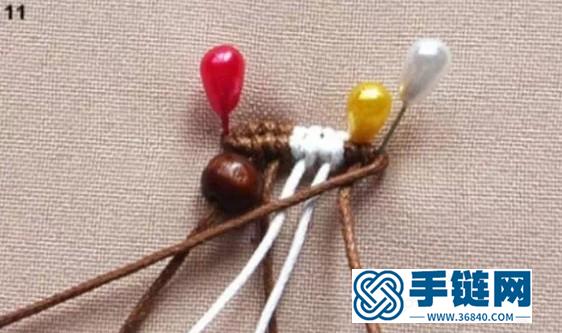 斜卷結耳環教程圖解，手工編織中國風飾品