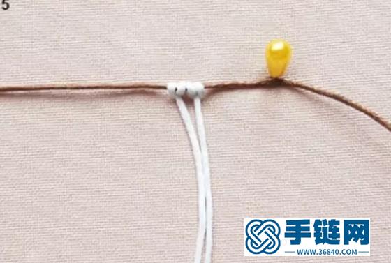 斜卷結耳環教程圖解，手工編織中國風飾品