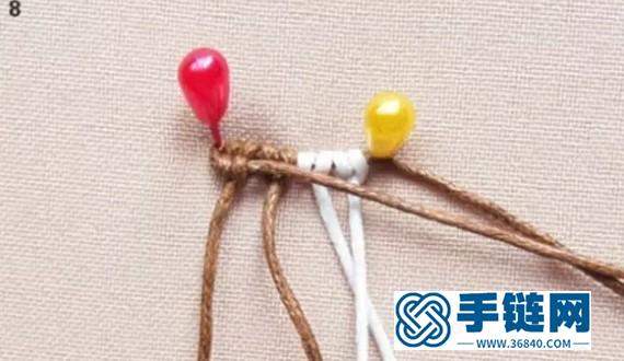 斜卷結耳環教程圖解，手工編織中國風飾品