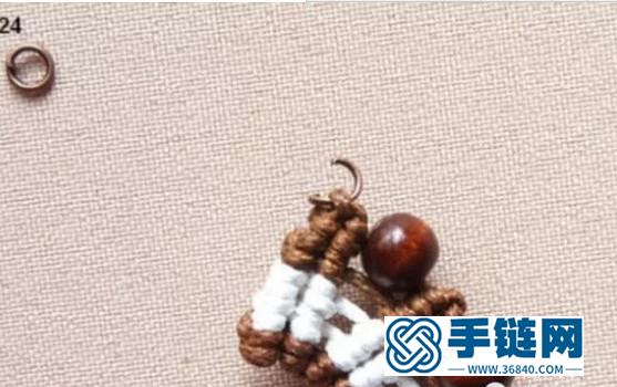 斜卷結耳環教程圖解，手工編織中國風飾品