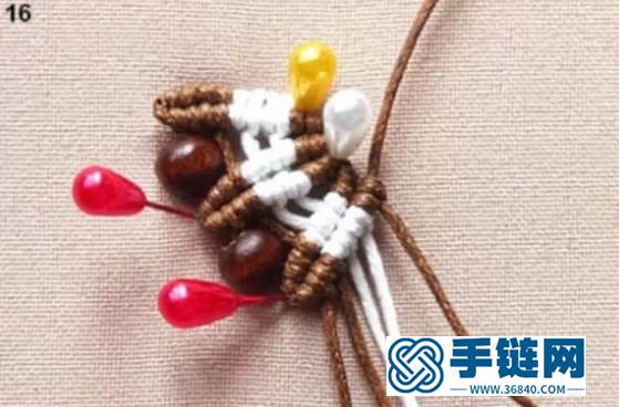 斜卷結耳環教程圖解，手工編織中國風飾品