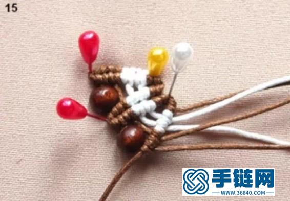 斜卷結耳環教程圖解，手工編織中國風飾品