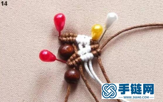 斜卷結耳環教程圖解，手工編織中國風飾品