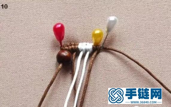 斜卷結耳環教程圖解，手工編織中國風飾品