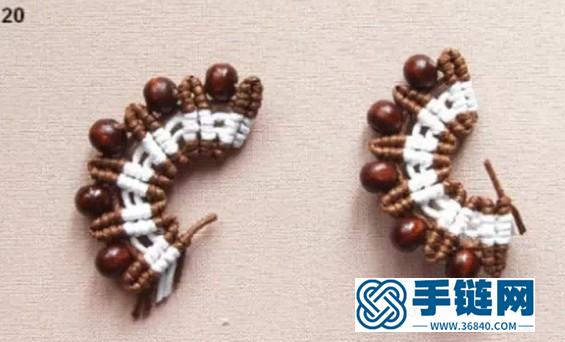 斜卷結耳環教程圖解，手工編織中國風飾品