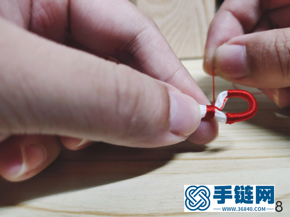 手工編繩大全之青花瓷花柱編法步驟教程