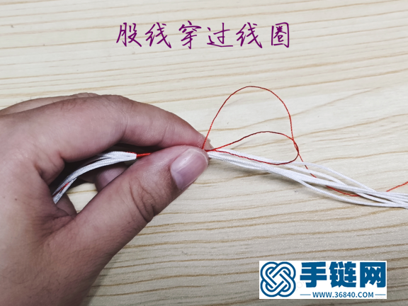 手工編繩大全之青花瓷花柱編法步驟教程