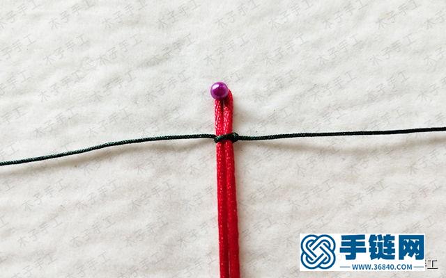 平結(jié)手鏈編法教程，生日禮品手工制作方法