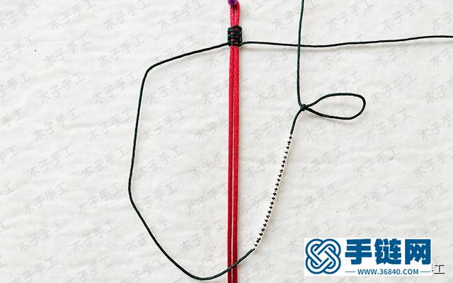 平結(jié)手鏈編法教程，生日禮品手工制作方法