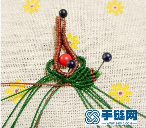 【教你編繩】風(fēng)情萬種的吊墜葉子型編織過程，實(shí)用型