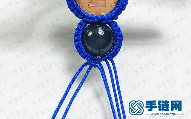 葫蘆鑰匙掛件編織制作圖解