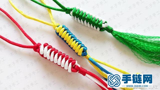 玉米結包包掛件編織圖解