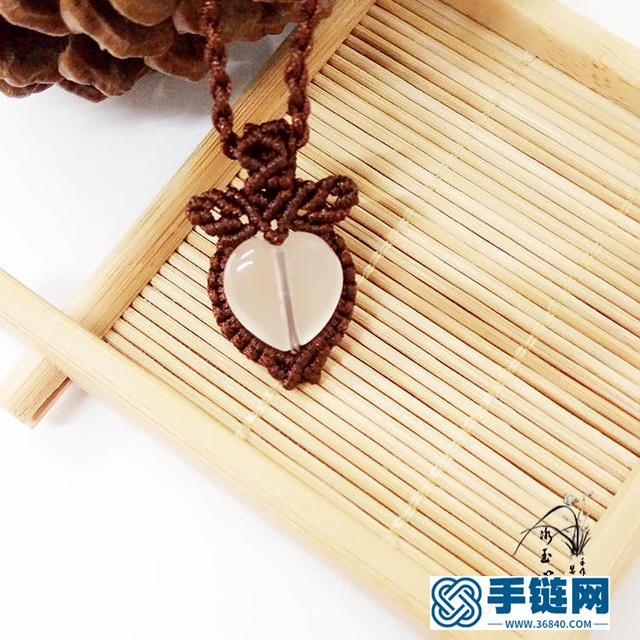 繩結首飾之桃心吊墜編織教程