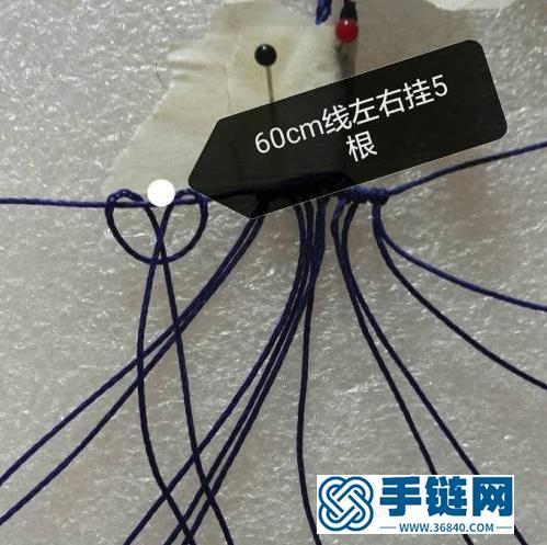 「教你編繩」做一款魚尾狀的書簽或者吊墜，教程簡單明了