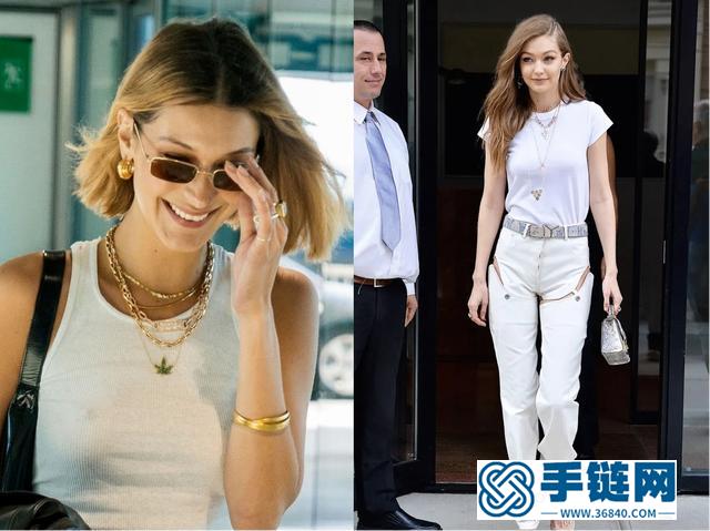 金項鏈這樣疊戴，既有時尚感又不俗氣