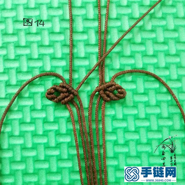 繩結(jié)首飾之桃心吊墜編織教程