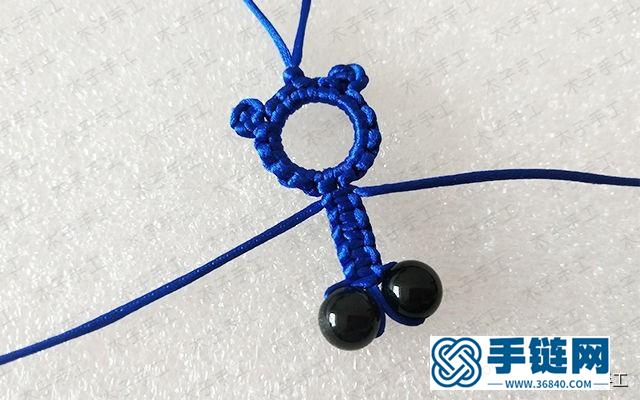 可愛簡易小熊掛件的編法圖解