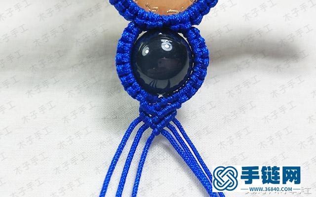 葫蘆鑰匙掛件編織制作圖解