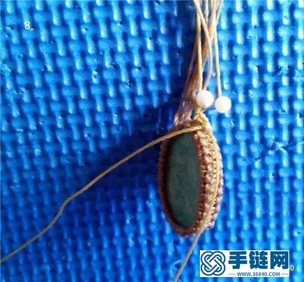 「編繩教程」蛛翼吊墜制作及幾種包石頭的小竅門