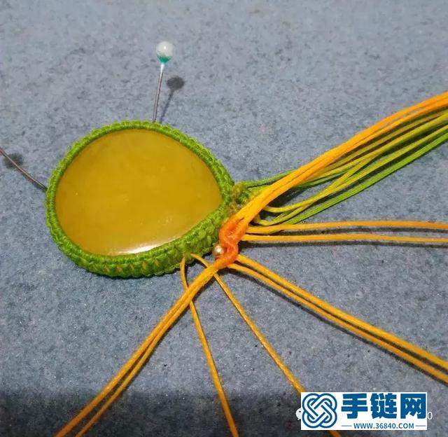 「編繩教程」蛛翼吊墜制作及幾種包石頭的小竅門
