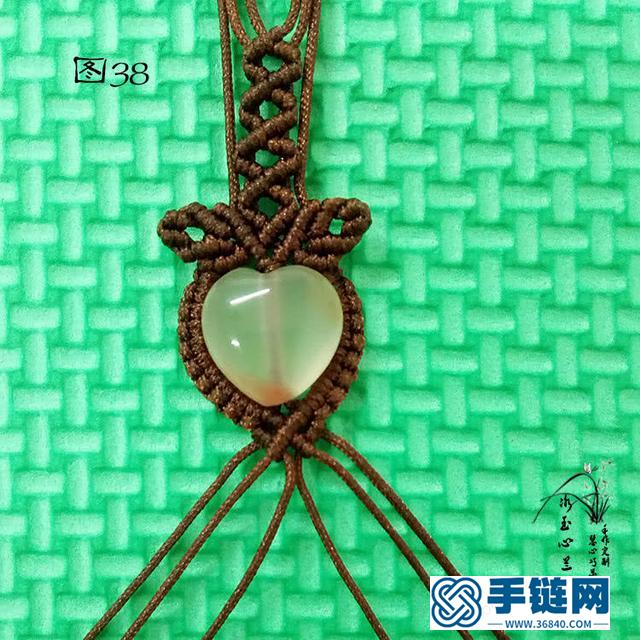 繩結(jié)首飾之桃心吊墜編織教程