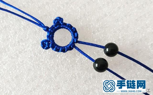 可愛簡易小熊掛件的編法圖解