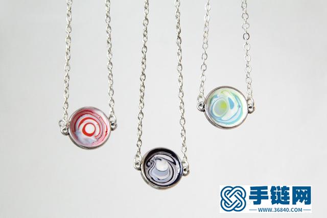 手工制作指甲油瑪瑙吊墜，DIY項鏈教程，動手做起來