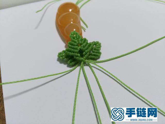 瑪瑙玉髓藤豆吊墜編繩教程
