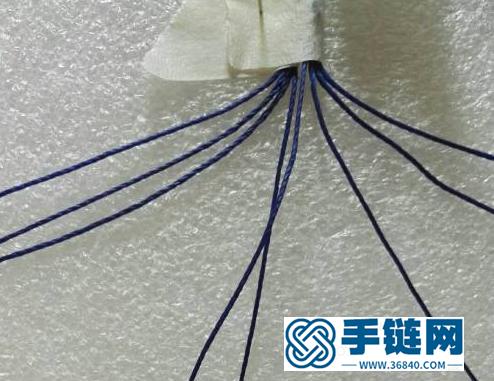 「教你編繩」做一款魚尾狀的書簽或者吊墜，教程簡單明了