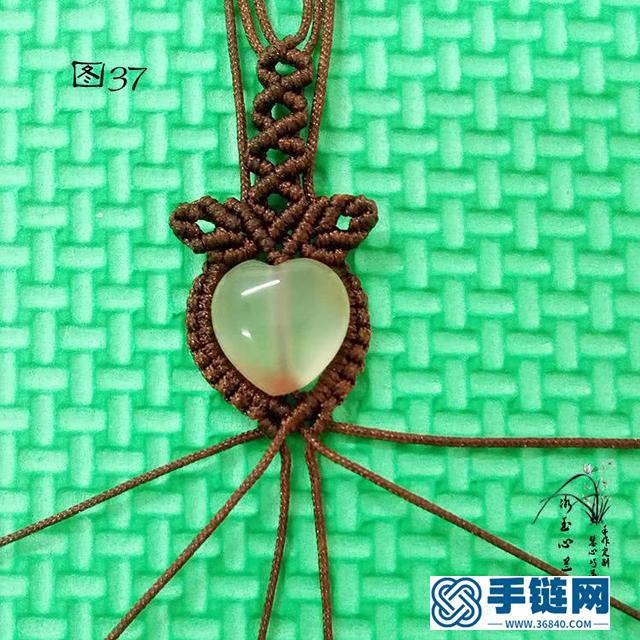 繩結(jié)首飾之桃心吊墜編織教程