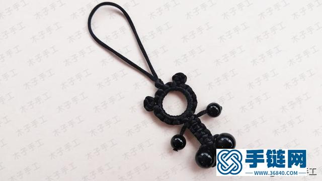 可愛簡易小熊掛件的編法圖解