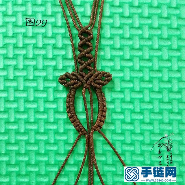 繩結(jié)首飾之桃心吊墜編織教程