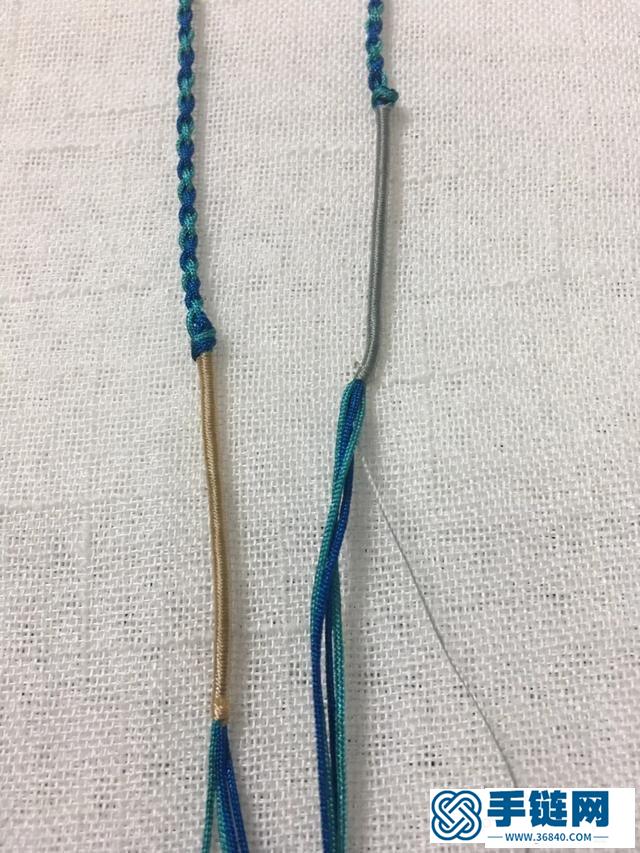 葫蘆編織掛件教程圖解，同心結包掛編繩教程