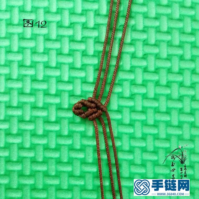 繩結(jié)首飾之桃心吊墜編織教程