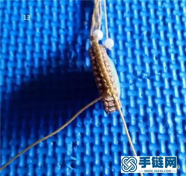 「編繩教程」蛛翼吊墜制作及幾種包石頭的小竅門