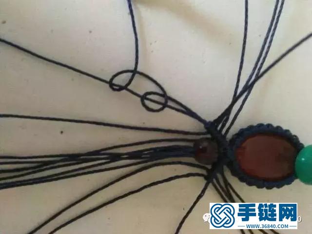 「編繩教程」蛛翼吊墜制作及幾種包石頭的小竅門