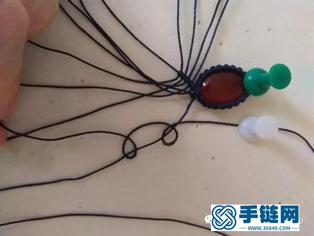 「編繩教程」蛛翼吊墜制作及幾種包石頭的小竅門